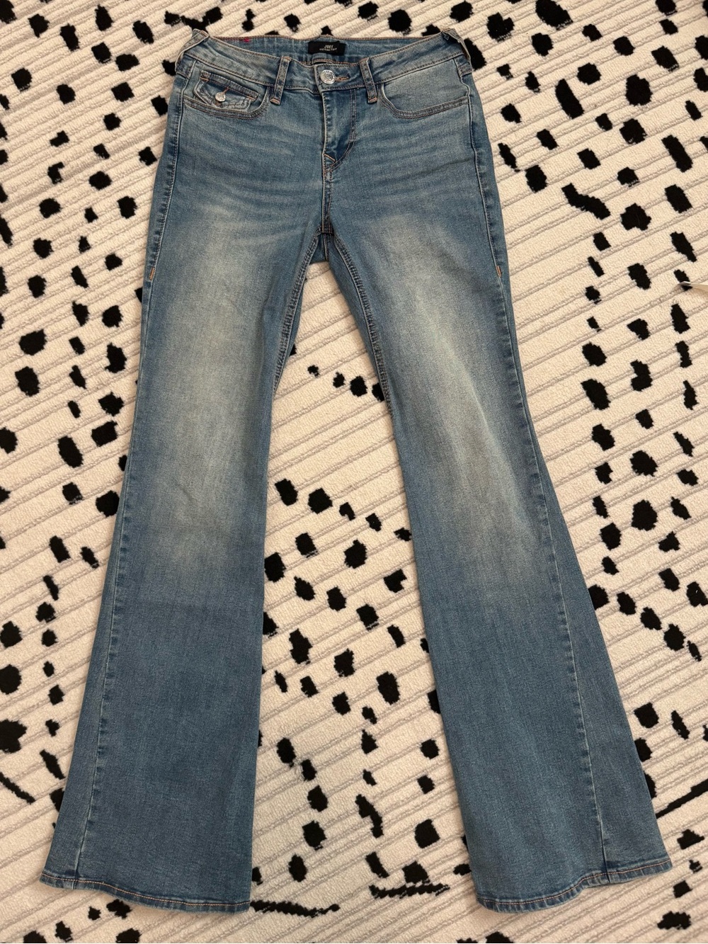 True Religion Joey Mid Rise Flare Jean